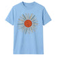 Retro sunburst graphic unisex t-shirt