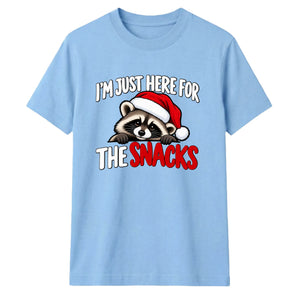 Amusing festive raccoon snacks Christmas Unisex T-Shirt