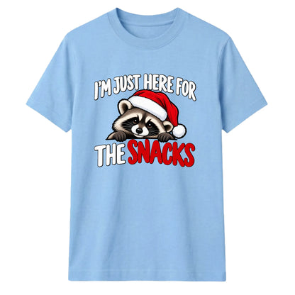 Amusing festive raccoon snacks Christmas Unisex T-Shirt