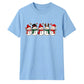 Charming line-up of five snowman Christmas Unisex T-Shirt