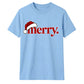 Classic retro santa hat typography Christmas Unisex T-Shirt
