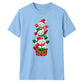 Delightful stacked snowmen graphic Christmas Unisex T-Shirt