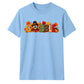 Fall GOBBLE turkey block text Thanksgiving Unisex T-Shirt