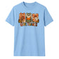 Gingham panels give thanks text Thanksgiving Unisex T-Shirt