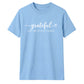 Grateful for little things text Thanksgiving Unisex T-Shirt