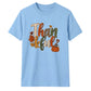 Leopard print thankful text art Thanksgiving Unisex T-Shirt