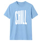 Minimalist Elongated Chill Typo Print Unisex T-Shirt