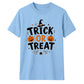 Spooky spider web text graphic Halloween Unisex t-shirt
