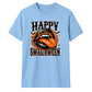 Spooky vampire fangs lips graphic Halloween Unisex t-shirt