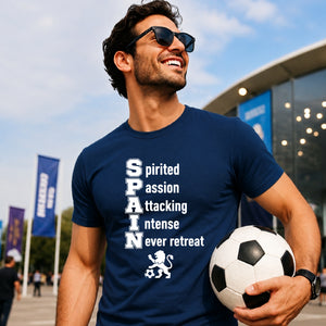 Lion Crest Acronym Spain Football Tournament Unisex T-Shirt