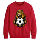 Lion Crown Football King football tournament sweatshirt FiFa World Cup Mockup Dad