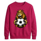 Lion Crown Football King football tournament sweatshirt FiFa World Cup Mockup Dad