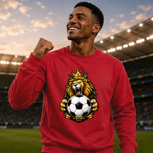 Lion Crown Football King football tournament sweatshirt FiFa World Cup Mockup Dad