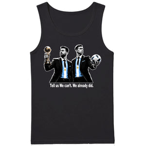 Lionel Messi Argentina Champions Quote Graphic Tank Top