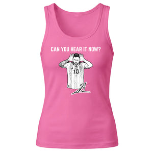 Lionel Messi Ear Cupping Argentina Ladies Tank Top