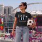 Lionel Messi Suit Football Champions Graphic Ladies T-Shirt