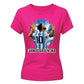 Lionel Messi Vamos Argentina Splash Art Ladies T-Shirt