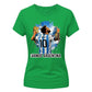 Lionel Messi Vamos Argentina Splash Art Ladies T-Shirt