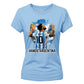 Lionel Messi Vamos Argentina Splash Art Ladies T-Shirt