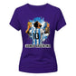 Lionel Messi Vamos Argentina Splash Art Ladies T-Shirt