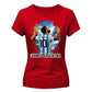 Lionel Messi Vamos Argentina Splash Art Ladies T-Shirt