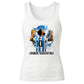 Lionel Messi Vamos Argentina Splash Art Ladies Tank Top