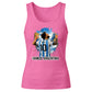 Lionel Messi Vamos Argentina Splash Art Ladies Tank Top