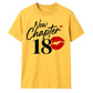 Lipstick Print New Chapter 18 Birthday Unisex T-Shirt