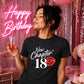 Lipstick Print New Chapter 18 Birthday Unisex T-Shirt