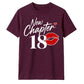 Lipstick Print New Chapter 18 Birthday Unisex T-Shirt