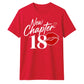 Lipstick Print New Chapter 18 Birthday Unisex T-Shirt