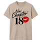 Lipstick Print New Chapter 18 Birthday Unisex T-Shirt