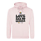 Love Has No Gender Bold Retro Pride Month Unisex Hoodie