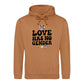 Love Has No Gender Bold Retro Pride Month Unisex Hoodie