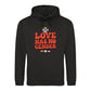 Love Has No Gender Bold Retro Pride Month Unisex Hoodie