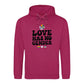 Love Has No Gender Bold Retro Pride Month Unisex Hoodie