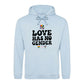 Love Has No Gender Bold Retro Pride Month Unisex Hoodie