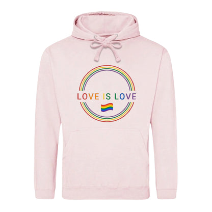 Love Is Love Circular Spectrum Pride Month Unisex Hoodie