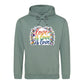 Love Is Love Leafy Flags Trio Pride Month Unisex Hoodie