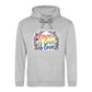 Love Is Love Leafy Flags Trio Pride Month Unisex Hoodie