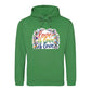 Love Is Love Leafy Flags Trio Pride Month Unisex Hoodie