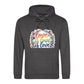 Love Is Love Leafy Flags Trio Pride Month Unisex Hoodie