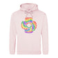 Love Is Love Spiral Typography Pride Month Unisex Hoodie