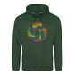 Love Is Love Spiral Typography Pride Month Unisex Hoodie