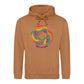 Love Is Love Spiral Typography Pride Month Unisex Hoodie
