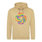 Love Is Love Spiral Typography Pride Month Unisex Hoodie