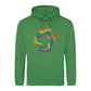 Love Is Love Spiral Typography Pride Month Unisex Hoodie