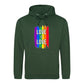 Love Is Love Striking Rainbow Pride Month Unisex Hoodie