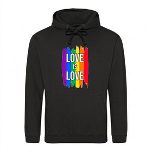 Love Is Love Striking Rainbow Pride Month Unisex Hoodie