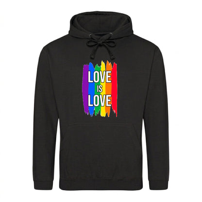 Love Is Love Striking Rainbow Pride Month Unisex Hoodie